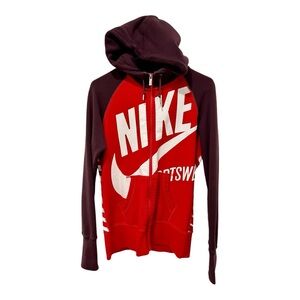 Nike Red and Purple Hoodie